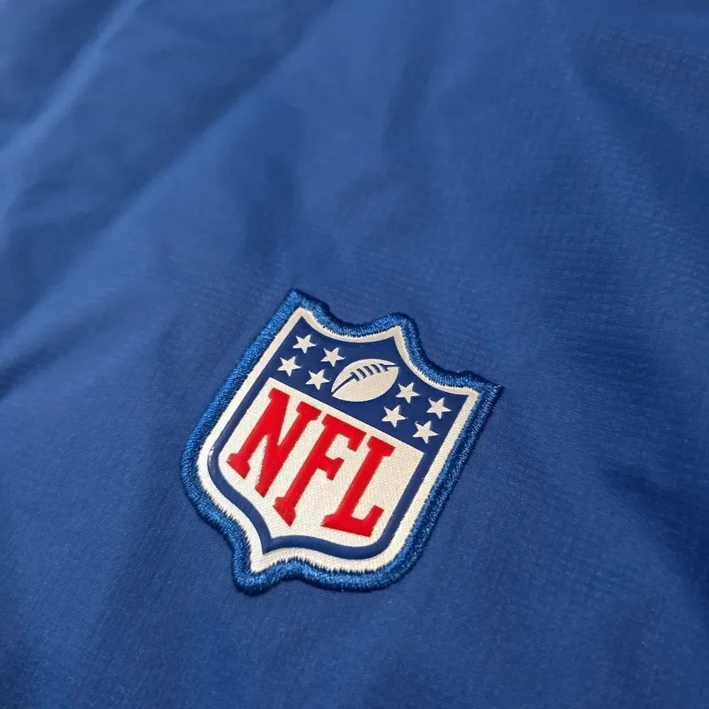 Nike NFL Sideline Jacket Team Issued Equipment Blue Black Men's Size XL Parka PE